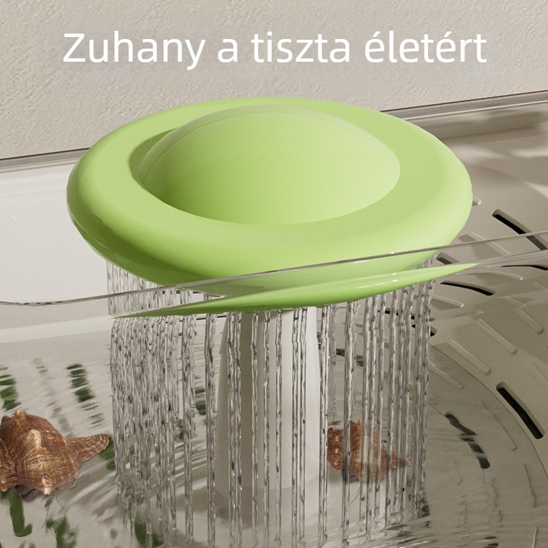 Hermit Crab tenyésztő doboz hegyes kerettel, vízpumpával és rejteggel; Teknős tenyésztő tartály – Háziállat kellékek (Súly 1.28 kg; Fajta Brazilian Turtle; Típus: Turtle; Test Formája: Toy Type)