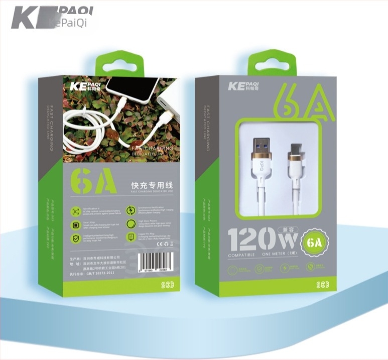 Kopaci 3 az 1-ben USB adatkábel Lightning, USB-C és Micro USB csatlakozókkal — akár 120W gyorstöltés, 1–2 m hosszú, TPE anyag