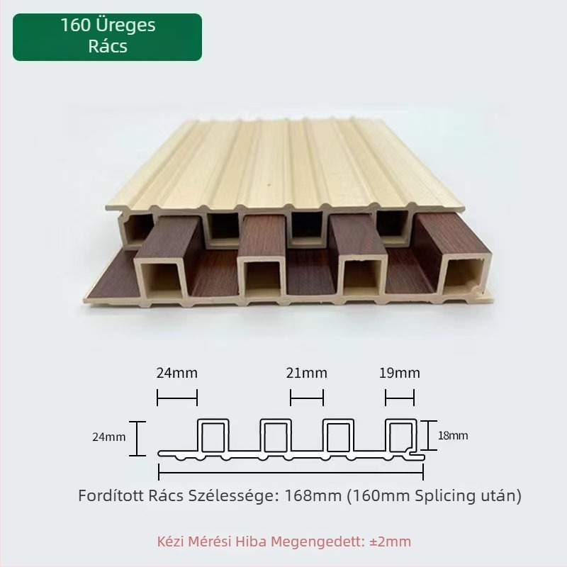 WPC fa-plasztik rácsos falpanel – Anyag: fa-plasztik; Modell: Grid; Stílus: Pattern, Új kínai stílus, Modern Minimalizmus, Light Luxury; Márka: Fulida; Eredet: Kína
