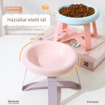 PAWSARTI Görbe élű kerámia macska etetőtál MGYSC022