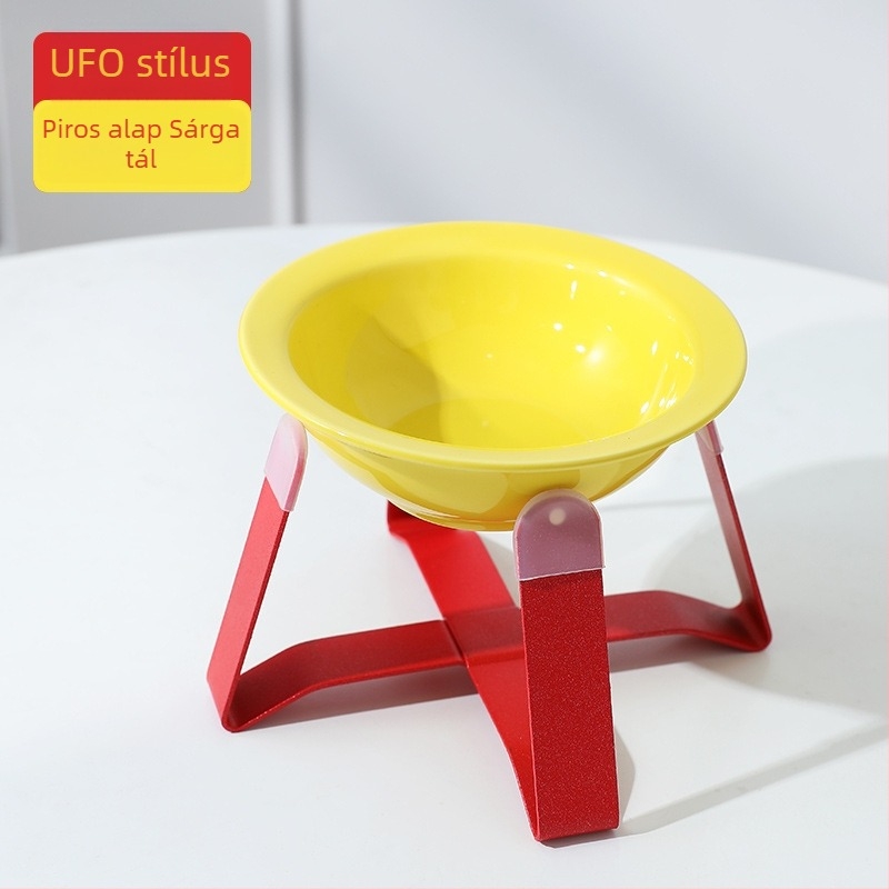 PAWSARTI Görbe élű kerámia macska etetőtál MGYSC022