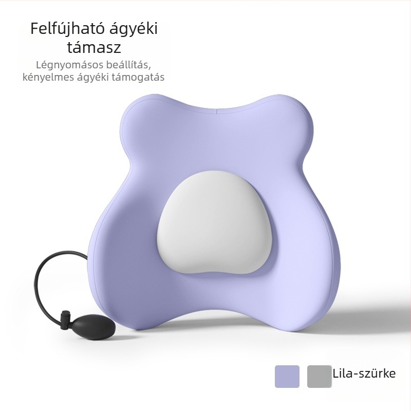 Memóriahabos ágyéki párna – irodai ergonómikus hátsó támasz párna, szív alakú mintázat, poliészter huzat, varrt szövet, modern minimalista stílus