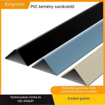 Sarokvédő a lépcső élére (PVC merev műanyag, ütközés elleni, csúszásgátló, vízálló, kopásálló)