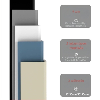 Sarokvédő a lépcső élére (PVC merev műanyag, ütközés elleni, csúszásgátló, vízálló, kopásálló)