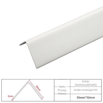 PVC műanyag sarokvédő falakhoz, kemény kivitelű, otthonok, kórházak és iskolák számára