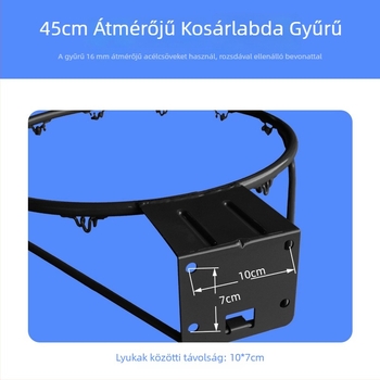 Szilárd kosárgyűrű, öntöttvas konstrukció, csőátmérő 16 mm, súly 3,25 kg, SOBALL