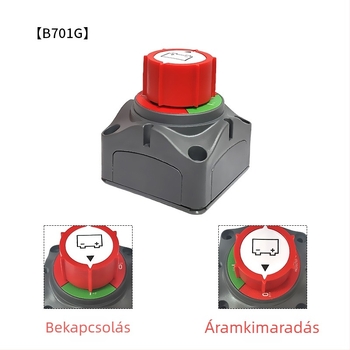 Hatszögletű sárgaréz akkumulátor terminál power-off inline kapcsoló autó-módosítási kiegészítők számára, modellek: B701G, B701S, B71001, B71002, B71003