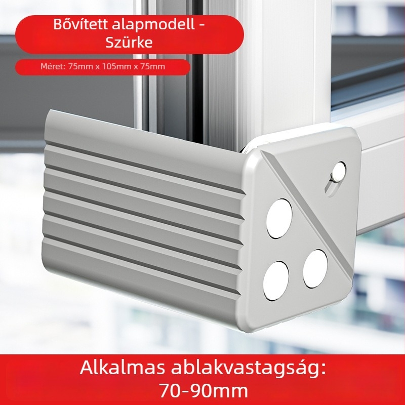 Teljes lefedésű alumínium ablak sarokvédő, ütközés elleni védelem, belső nyílású ablakokhoz, ajtó–ablak védőkészlet kettős mágnesekkel