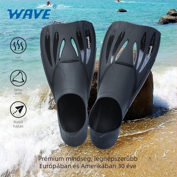 Wave professzionális búvárúszók férfiaknak - Anyag: TPR + PP, Modell F6882, szabadmerülés és snorkel