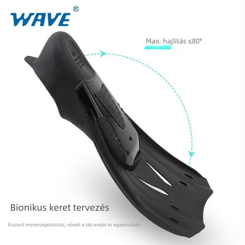 Wave professzionális búvárúszók férfiaknak - Anyag: TPR + PP, Modell F6882, szabadmerülés és snorkel