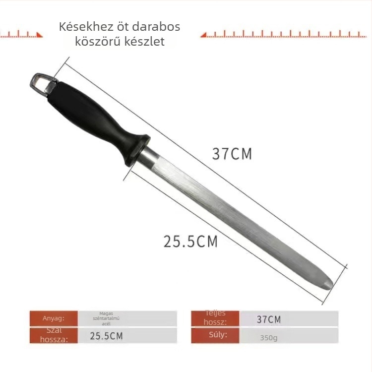 Kések élező pálca – lapos kivitel, kézi használat, magas széntartalmú acél, Xu Niu Márka, modern minimalista dizájn, 2020 tavaszán megjelenés