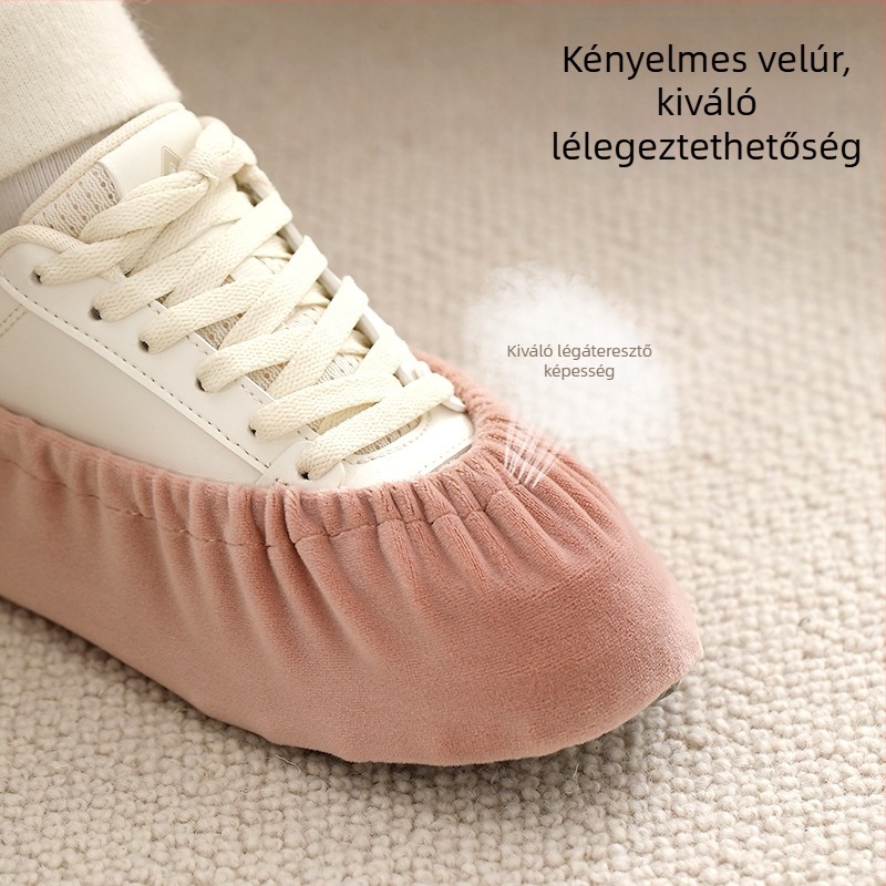 FaSoLa Velúr Háztartási Vastagított Papucsvédő – Belső használatra, csúszásmentes, kopásálló; Anyag: velúr; Csomagolás: 200 db.