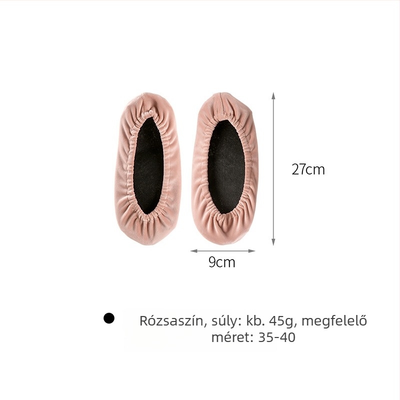 FaSoLa Velúr Háztartási Vastagított Papucsvédő – Belső használatra, csúszásmentes, kopásálló; Anyag: velúr; Csomagolás: 200 db.