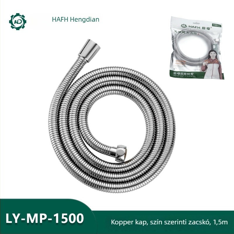 Zuhanycső LY-MP-L, réz sapkás elektroplakolt külsőcső, modern minimalista stílus