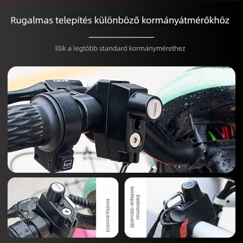 Sisak a sisakhoz elektromos motorkerékpárhoz — alumínium ötvözet, modell Dragon Head Handlebar Helmet Lock, illeszkedik 24 mm csőhöz, tömeg 246 g, márka Nanke