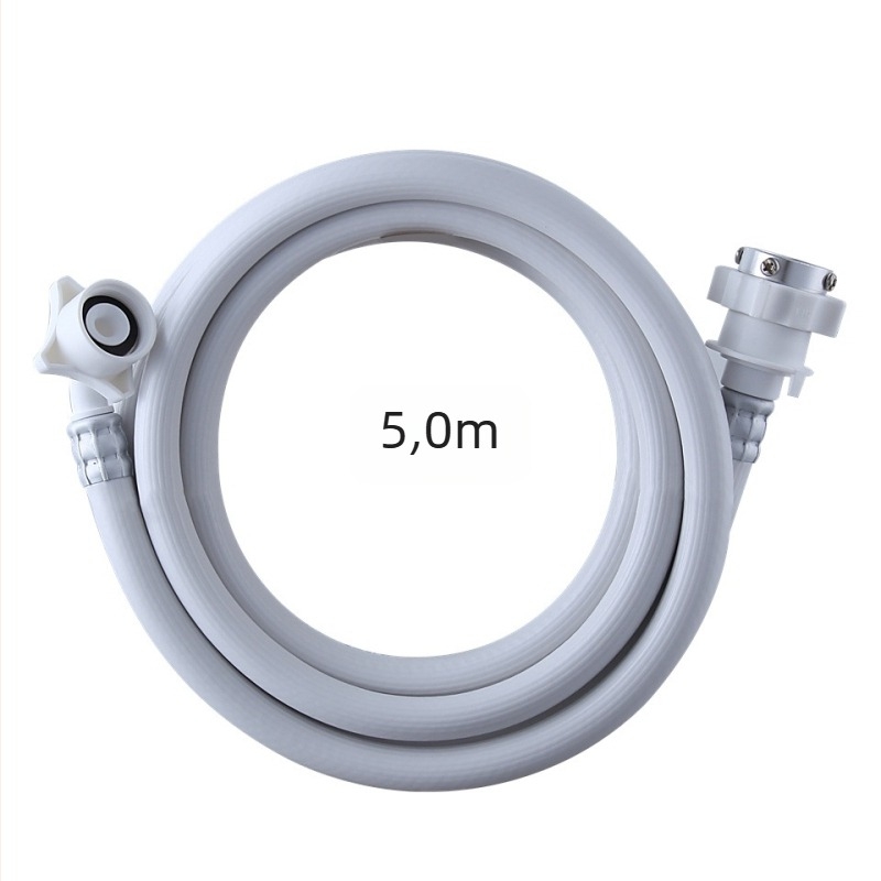 Mosógép bemeneti cső hosszabbító tömlő – egyrészes csatlakozással, modell Inlet pipe, 1.0 MPa, 2–90°C, telepítés típusa: link