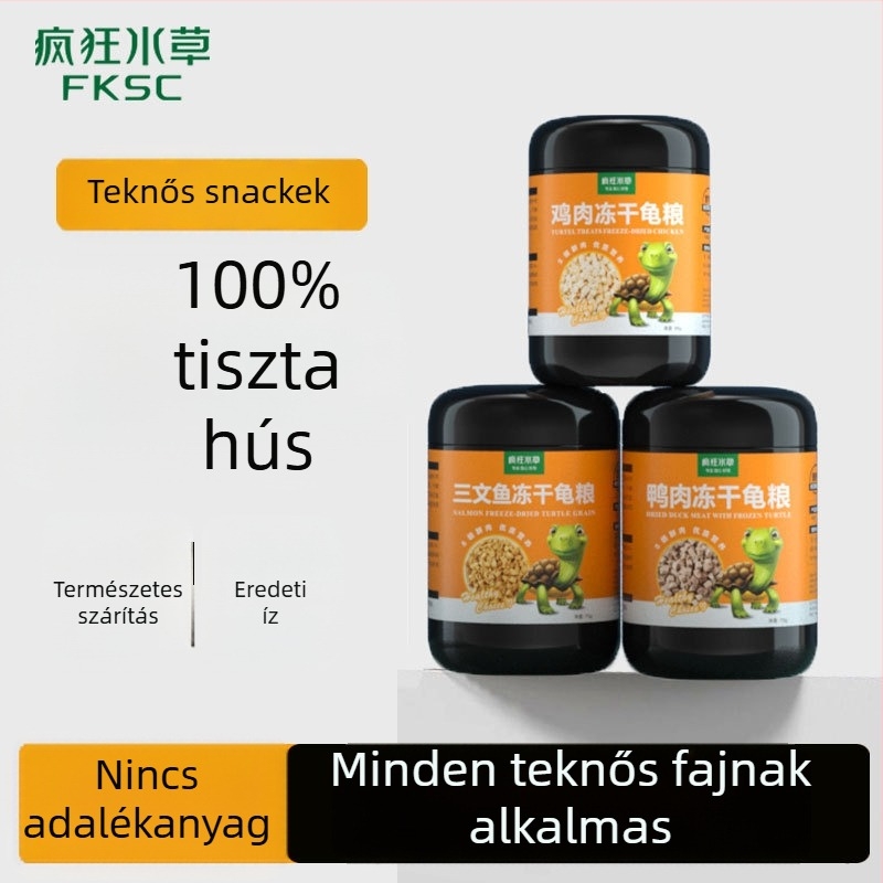 Crazy Waterweed Freeze-Dried Teknős Táp — 125 g, márka Crazy Waterweed, etetési típus: Freeze-Dried, kategória: akváriumi háziállat étel