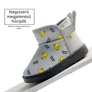 Gyermekek bokarövid téli csizma – felső rész: műbőr • Ajánlott 1–3 éveseknek • Stílus: Egyéb