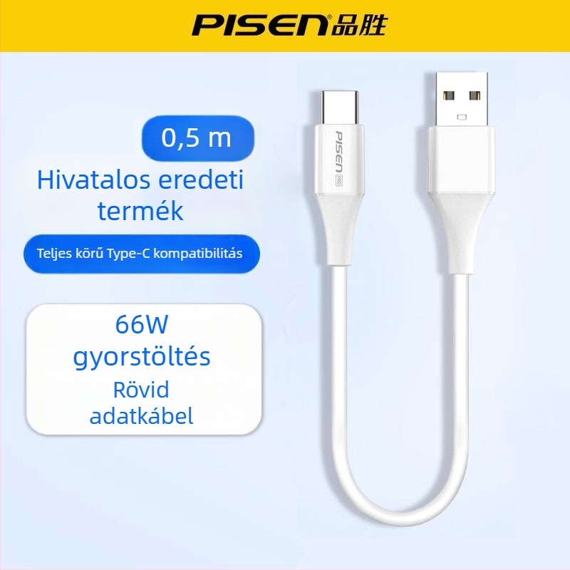 Szövött töltőkábel USB-C/Lightning/Micro USB gyors töltéshez, 60W