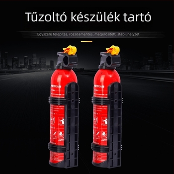 Autóhoz való tűzoltó-fixáló tartó, PVC vízbázisú tűzoltóval kompatibilis, testreszabható