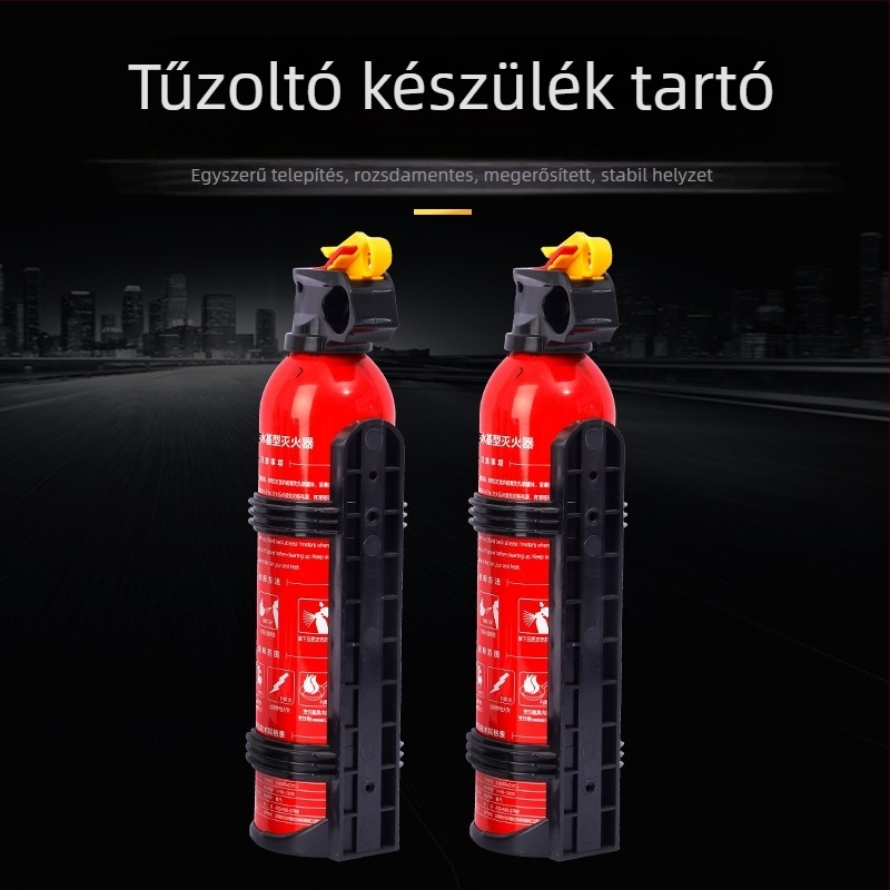 Autóhoz való tűzoltó-fixáló tartó, PVC vízbázisú tűzoltóval kompatibilis, testreszabható