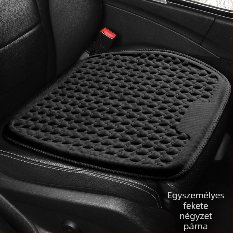 Autóüléshez való párna – légáteresztő gélháló, hűtőcellás gél és deréktámasz