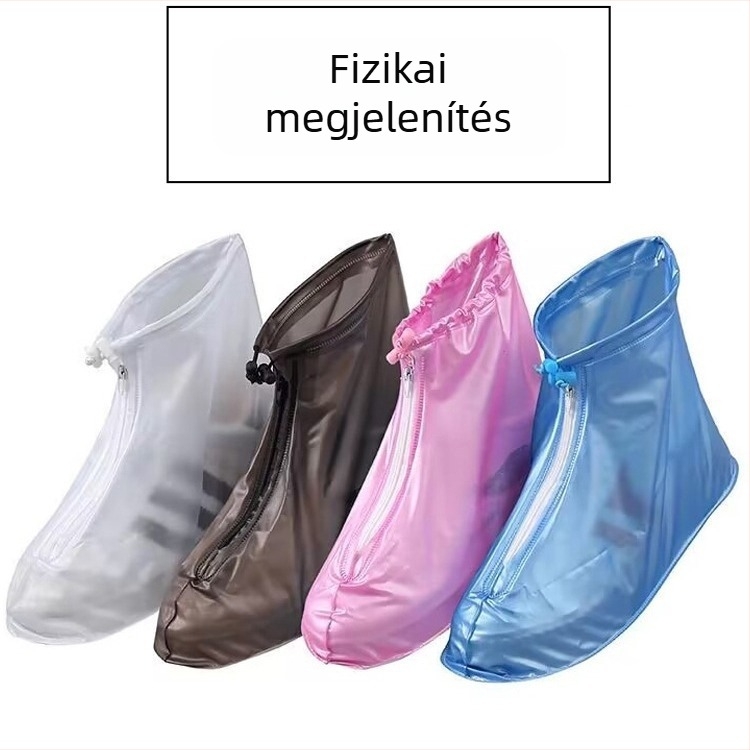 Cipővédők – Vastagított vízálló PVC, csúszásmentes és kopásálló, felnőtteknek és gyerekeknek (Vízálló; Csúszásmentes; Kopásálló; PVC)