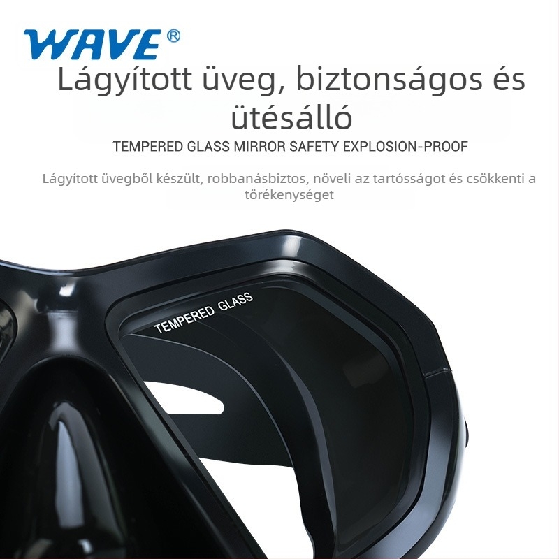Wave Freediving Készlet — Állítható Maszk, Uszonyok és Szabályozó, PP+TPR