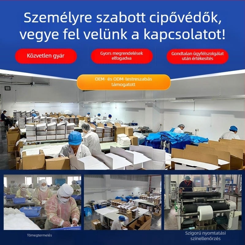 Egyszer használatos esővédő cipővédők gyerekeknek és diákoknak, vízálló, csúszásmentes, egyedi csomagolásban