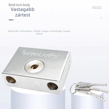 Családi lakat kiterjesztett U-formájú zár, rozsdamentes acélból, Type C modell, SiXCYCLE