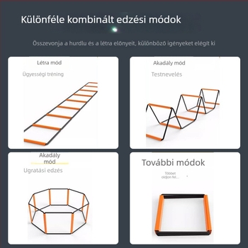 Szénacélból készült multifunkcionális ügyességi létra futball- és futóedzésekhez – edzés segédeszköz a Riding Track-től