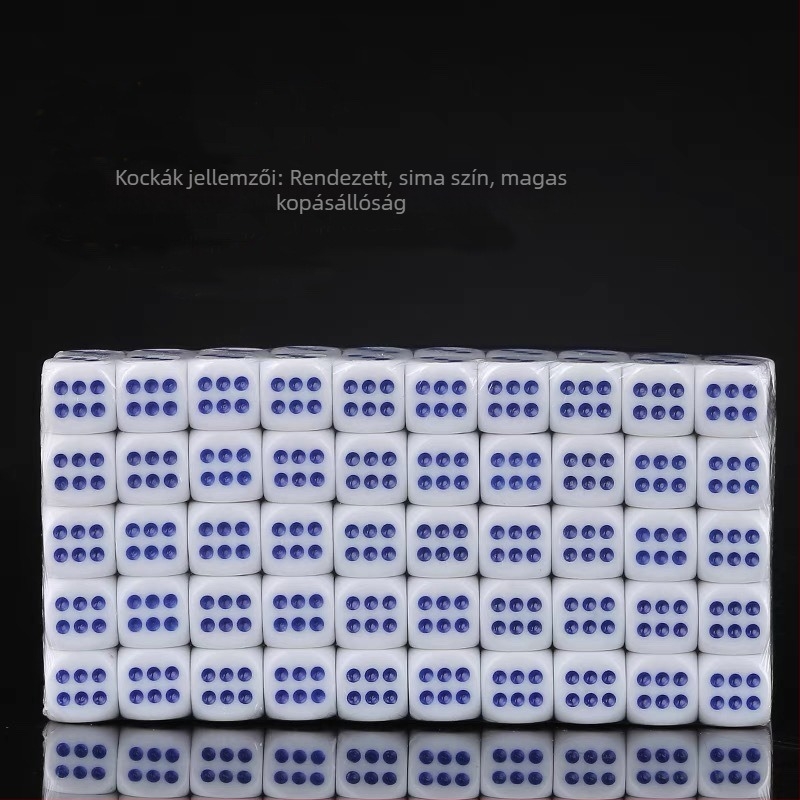 Melamin kockák, Yishun márka, 100 darab, fillet stílus, sakk és kártya játékokhoz