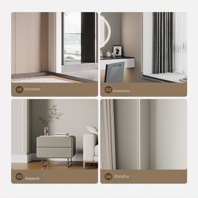 Átlátszó fal-sarkvédők, öntapadós, fúrás nélkül, dekoratív sarok matricák (Származás: Yiwu; Cikkszám: 12345678; Kereskedelmi kivitel: Igen; Márka: Egyéb; Importált: Nem)