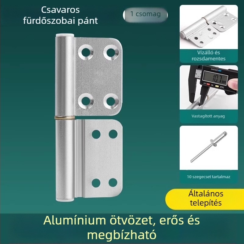 Rozsdamentes acél ajtópánt, HYMD modell, Márka: Neck Strength, Stílus: modern minimalizmus, Anyag: rozsdamentes acél