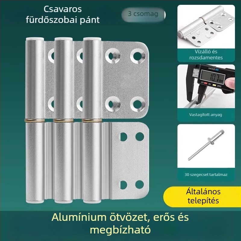 Rozsdamentes acél ajtópánt, HYMD modell, Márka: Neck Strength, Stílus: modern minimalizmus, Anyag: rozsdamentes acél