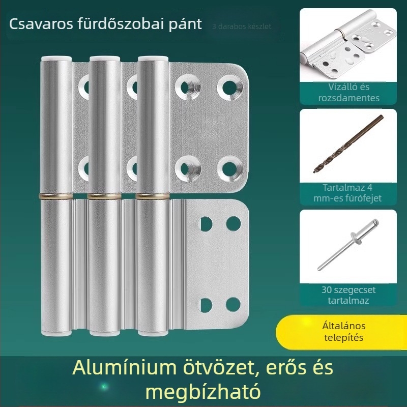 Rozsdamentes acél ajtópánt, HYMD modell, Márka: Neck Strength, Stílus: modern minimalizmus, Anyag: rozsdamentes acél