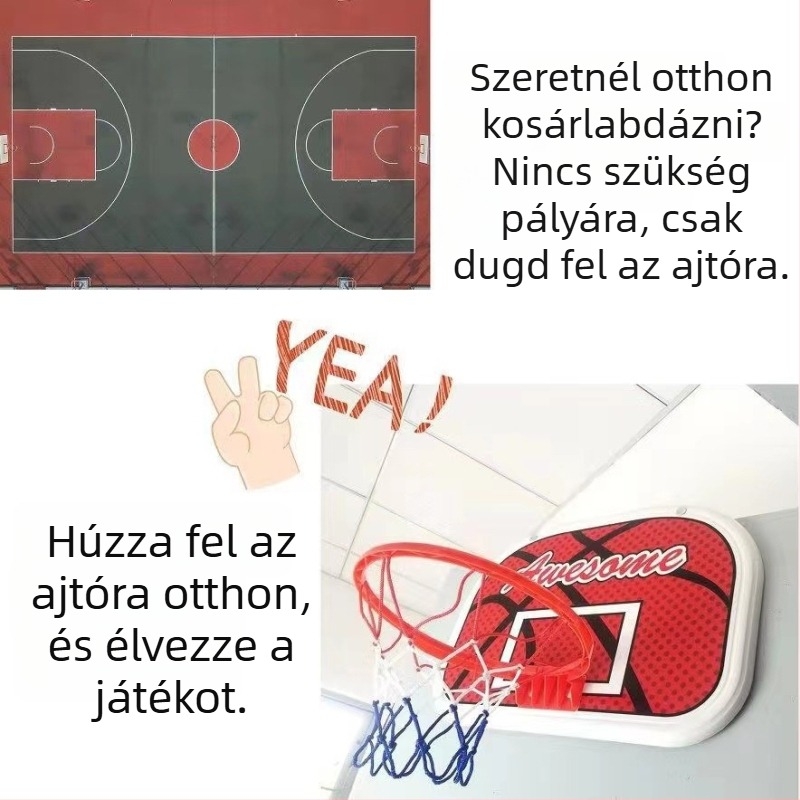 Avati gyerekeknek készült felfüggeszthető kosárlabda tábla beltéri használatra, csendes, fúrás nélkül — Anyag: Egyéb; Eredet: Zhejiang; Márka: Avati; Kategória: Kosárlabda tábla; Labdakeret