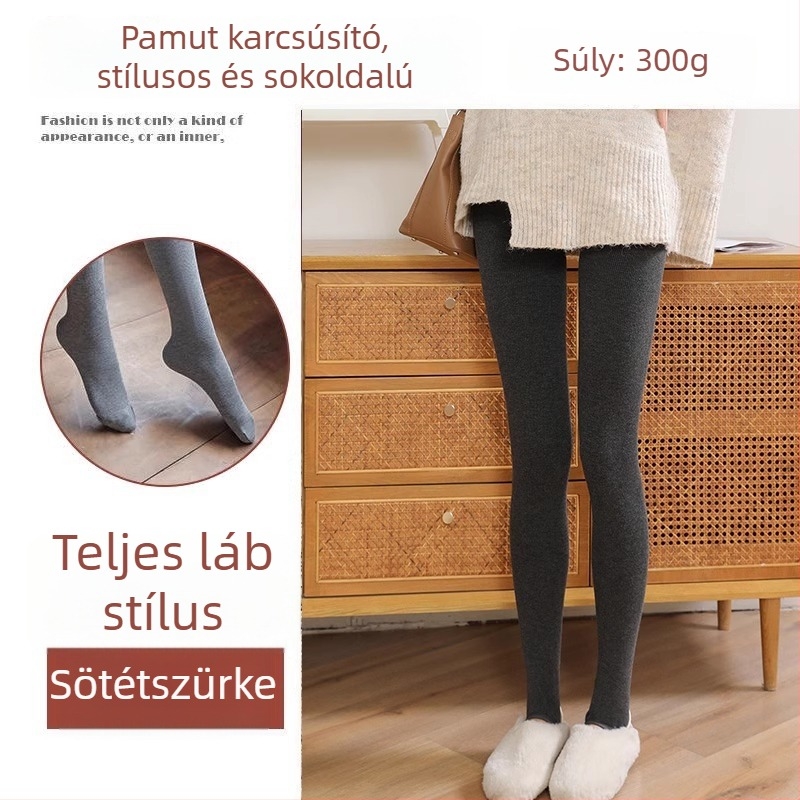 Őszi-téli kismama leggings, magas derék a pocak támogatásáért, vastag meleg anyag és csúszásmentes kialakítás