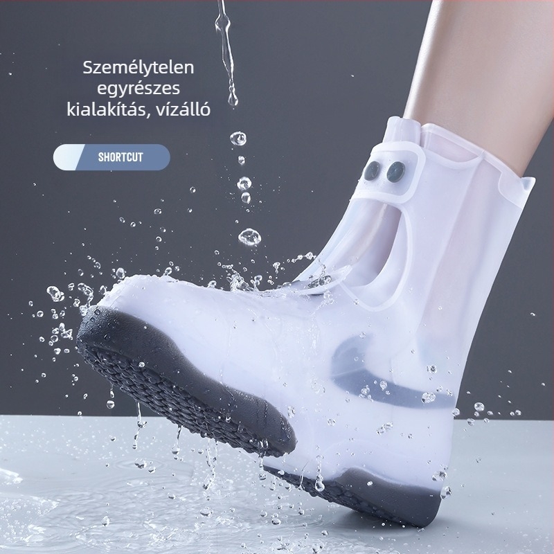 Szilikon esőcipővédő – vízálló, csúszásmentes, kopásálló, szennyeződés elleni védelem