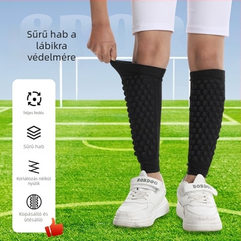 Gyerekeknek szánt lábszárvédő futballhoz – Spandex anyagú lábszárvédő edzésre (Anyag: Spandex; Célcsoport: Gyerekek; Védett terület: Lábszár; Kategória: Lábszárvédő; Alkalmazható sportok: Foci, Kosárlabda, Futás, Rugby, Görkorcsolya)