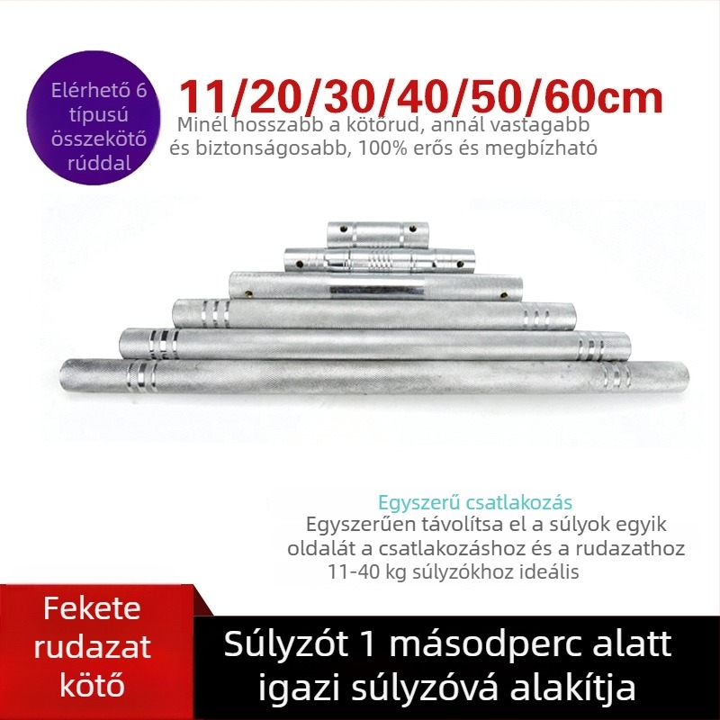 Súlyzó-összekötő egy másodperces átalakítással, hosszabbító rúddal rozsdamentes acél – Kangquan (Márka: Kangquan; Anyag: Rozsdamentes acél; Specifikációk: 11; Alkalmas edzőberendezésekhez)