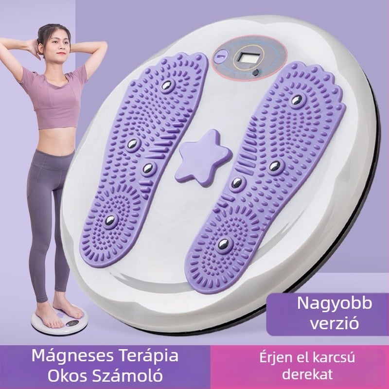 Derékcsavaró korong intelligens számlálóval, mágneses gömbök, PP anyag (testformálás és fogyás)