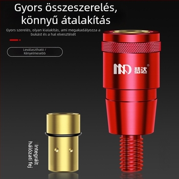 Mengda Gyors csatlakozó horgászhálóhoz, univerzális kiegészítő csatlakozó a hálófejhez és a botthoz, anti-rotációs adapter