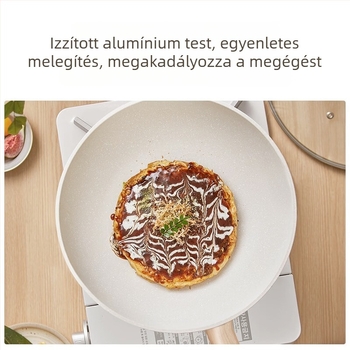 Supor tapadásmentes mély serpenyő üveggel fedővel – alumínium ötvözet, többrétegű aljzat, általános tűzhelyhez