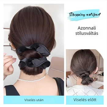Női kontyparóka – hőálló selyem, rövid hajhossz, nem festhető vagy permanens feldolgozás
