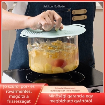 Silikon fedő a frissesség megőrzéséhez, zárófedővel — modern minimalist stílus, Friendly márka; anyag: Más