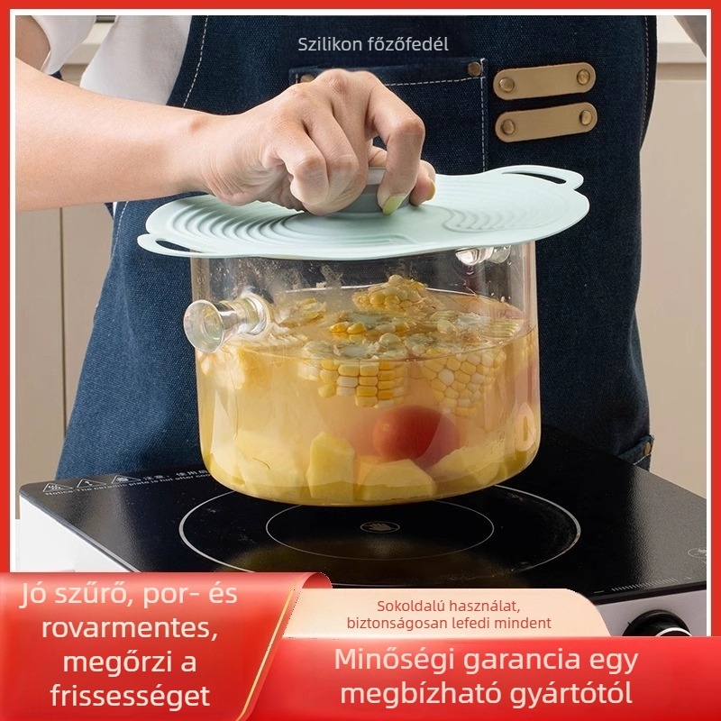 Silikon fedő a frissesség megőrzéséhez, zárófedővel — modern minimalist stílus, Friendly márka; anyag: Más