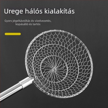 Rozsdamentes acél jégkanál halászathoz — Runxing Fishing Gear, modell Stainless Steel Ice Scoop Ladle