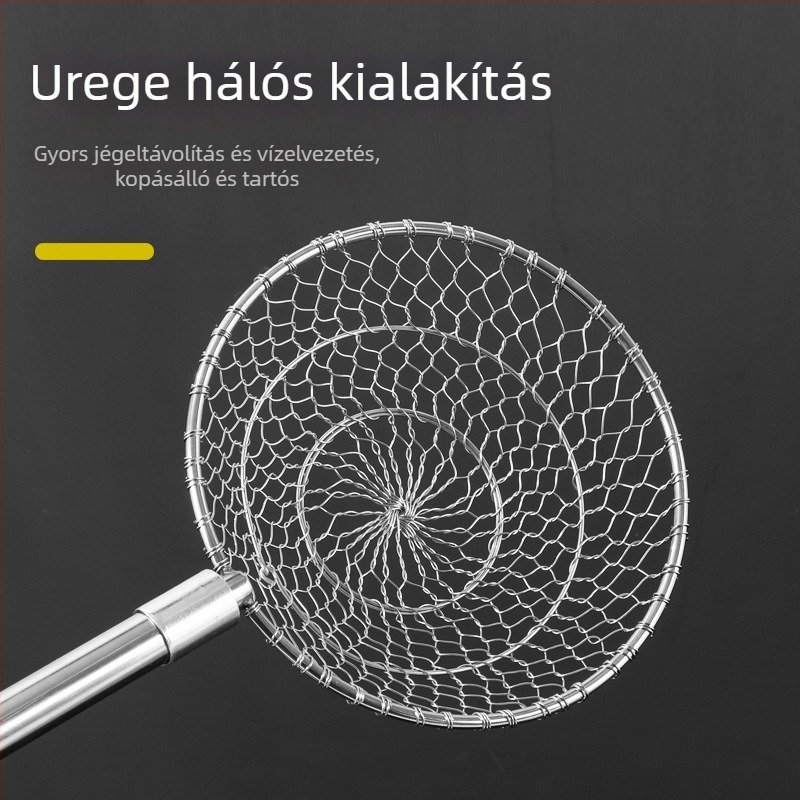 Rozsdamentes acél jégkanál halászathoz — Runxing Fishing Gear, modell Stainless Steel Ice Scoop Ladle