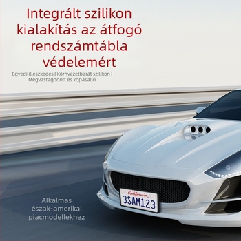Szilikon rendszámtábla matrica, téglalap alakú; kompatibil General Motors járművekkel; márka Tai mei